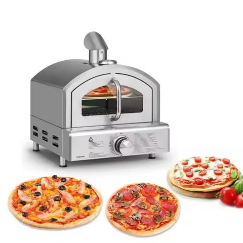 Stainless Steel Pizza Oven, Gas-Fueled Portable Outdoor Grill, Electric Indoor Smokeless Grill, Expr