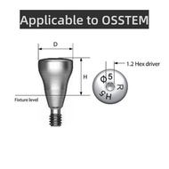 Dental implant accessories, HealingAbutment suitable for OSSTEM implant analog protection caps