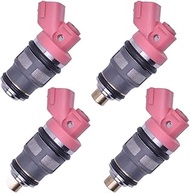 ZYBUFOB 4x Rail Fuel Injector Nozzle 23250-46100 440cc Compatible for Aristo Supra Soarer 1JZ 2JZ-GT