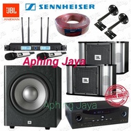 Paket Sound System Karaoke JBL Original 10inch + Amplifier + Subwoofer