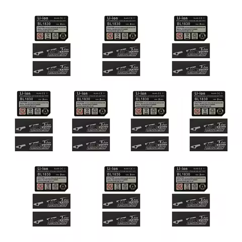 10 Sets BL1830 Label Li-Ion battery 18V 3.0Ah 4.0Ah 5.0Ah 6.0Ah 9Ah Sticker Tag For Makita 18V Batte