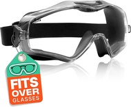 NoCry Safety Goggles Over Glasses With Extreme Impact Resistance-แว่นตาป้องกันดวงตาป้องกันรอยขีดข่วน