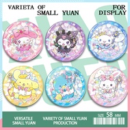 Sanrio Periphery Kuromi Badge Melody Brooch Pendant Cinnamorall Pachacco Pompompurin things