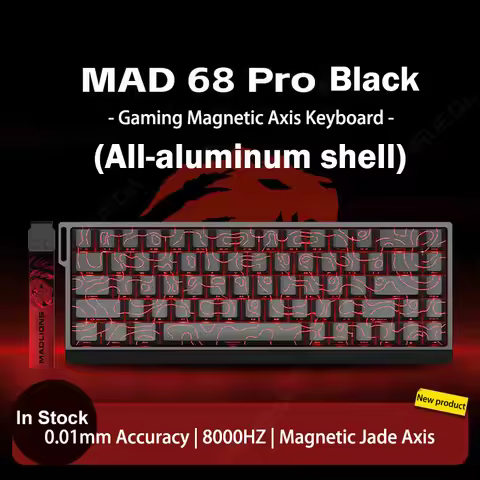 FGG Madlions Mad60 HE Mad68 Pro HE E-sports Magnetic Switch Mechanical Keyboard RGB Wired Hot Swap 8
