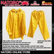 NATORO Rain Coats Pants Suit Motorbike Rain PVC Jacket Waterproof Light Rainwear Adult Men Raincoats