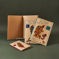 彩虹地圖空白牛皮筆記本