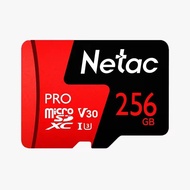 Netac Pro อุปกรณ์จัดเก็บข้อมูล SDxC P500 256GB 128GB 64GB บัตร TF U3 V30ได้สูงสุด100เมกะไบต์/วินาที3