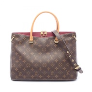 【二手】路易威登LOUIS VUITTON Pallas M40906 Aurore PVC塗層帆布皮革女士手提包