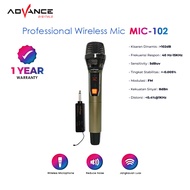 Advance Microphone Profesional Mic Wireless MIC-103 advance single mic Garansi 1 tahun