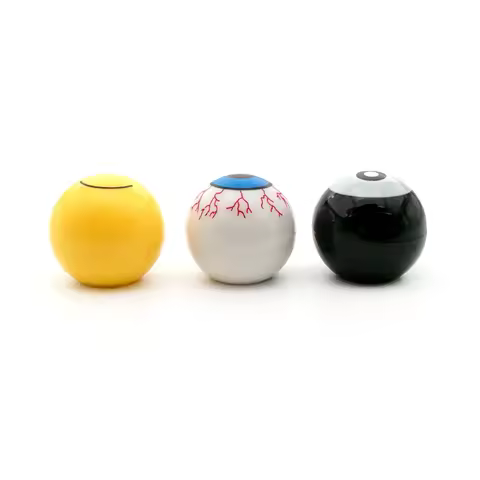 4pcs Black Eight 8 Tire Valve Stem Caps Eyeball Tyre Valve Dust Cover Smile Face American Wheel Rim