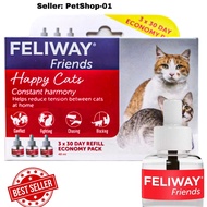 Feliway Friends 30 Day Refill X 3 Value Pack | 48ml Happy Cats Constant Harmony for Cats