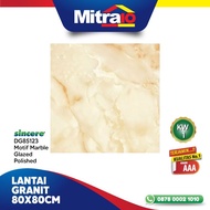 Sincere Granit Lantai 80x80 Motif Marble Glazed Polished DG85123
