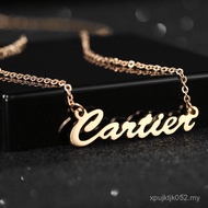 Unique English Letter Necklace DIY Cross-Border Name Necklace Customized 925 Hot Sale Silver Bull I9