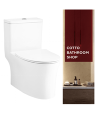 COTTO สุขภัณฑ์ชิ้นเดียว รุ่น วิสต้า C105607 Vista (ปุ่มกดบน)