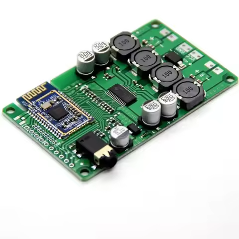 TWS Two Box Bluetooth 5.0 Power Amplifier Board 2x15W / 10W Support AUX Audio Input Support Serial P