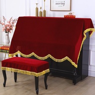 European Light Luxury Gold Velvet Piano Cover Towel Yamaha Piano Cover Household Simple Piano Anti-dust Cover Piano Stool Cover