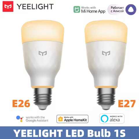 YEELIGHT LED Bulb 1S Smart Light E26/E27 Warm White Light Adjustable Brightness WiFi Voice Control 2