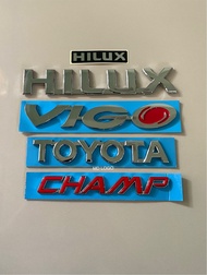 โลโก้ HILUX VIGO TOYOTA CHAMP สติกเกอร์HILUX ราคาต่อชิ้น