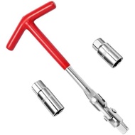 5/8 Inch Spark Plug Socket Wrench Set T-Type Handle Universal Type 16mm (5/8 Inch) &   21mm (13/16 I