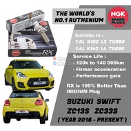 Japan NGK Premium RX Spark Plug -Suzuki Swift ZC13S ZC33S 1.0L K10C 1.4L K14C DOHC Turbo Engine ( Ye
