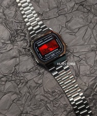 HUBSTORE CASIO 卡西歐 Casioak A168 A168WGG A168WGG-1 A168WGG-1A 銀黑紅色 防水 有現貨