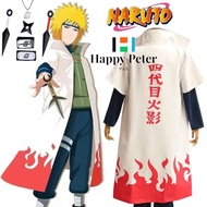 S-XXXL Kids&Adult Anime Naruto Cosplay Costume naruto Fourth Hokage Namikaze Minato Naruto Uzumaki C