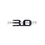3.0 Emblem Logo Decal Name Chrome (6.86cm x 2.3cm)