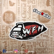 車貼-Work from home #bar9bike#香港製  