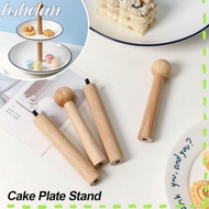 HSHELAA Cake Plate Stand, Wood 3 Tier Cake Stand,  2 Tier Disk Bracket Wedding Party