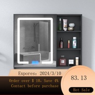 superior productsAlumimum Bathroom Smart Mirror Cabinet Separate Bathroom Wall-Mounted Toilet Storage Mirror Bathroom wi