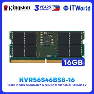 Itw | Kingston DDR5 RAM 16GB (1RX8) 5600MT/s Non-ECC Unbuffered SODIMM (KVR56S46BS8-16)