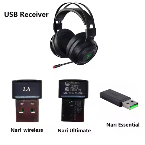 Original replacement headphones dog receiver adapter for Razer Nari Ultimate/Essential headset repai