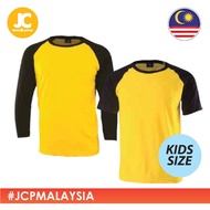 ENZO Kids Raglan Round Neck Tshirt - Yellow / Black (Unisex) 1028