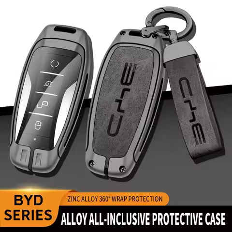 Alloy Car Key Case Cover Holder for BYD Second Song Pro Tang Dm QIn PLUS MAX Yuan Generation Atto 3 