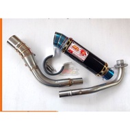Exhaust exhaust exhaust Red Leo Black 28mm PNP SRL155/SYM 110/EX5/WAVE125/Lagenda/KRIS110