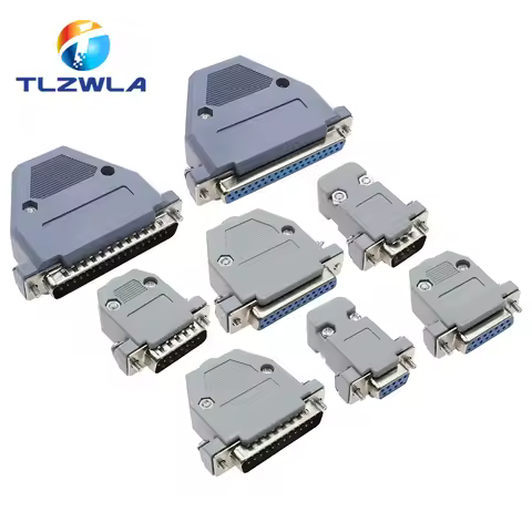 5PCS DB9 Adapter Connector Core DB15 DB25 DB37 RS232 Serial COM Plug Connectors Hole/Pin Female Male
