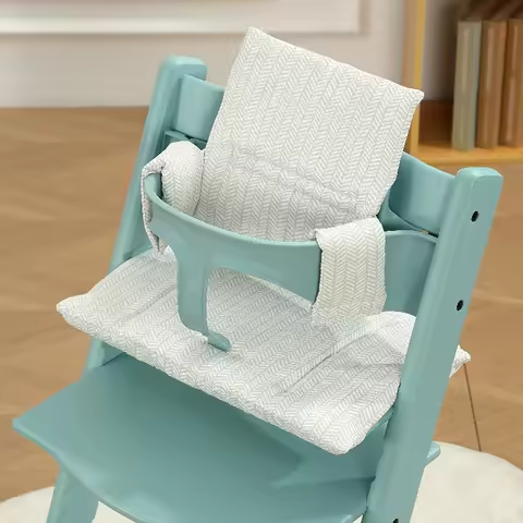 Baby Highchair Seat Cushion For Stokke Tripp Trapp Growth Stool Bebe Dinner Chair Replacement Access