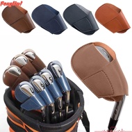 FENGLIN1EG Golf Iron Head Cover Practical Leather Accessories Golf Rod Sleeve