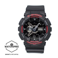 [Watchspree] Casio G-Shock Black &amp; Red Series Special Color Models Black Resin Watch GA110HR-1A GA-110HR-1A