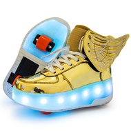 New Arrival Heelys Help Kids Adult Light Shoes Wings Led Rollerskate Light Shoes Skate Shoes with Wh