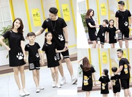 TBG -  DRES KELUARGA I T-SHIRT FAMILY 2 ANAK TELAPAK ANIMAL  I AYAH + BUNDA + 2 ANAK I BOY KID I GIRL KID I KATUN COMBED