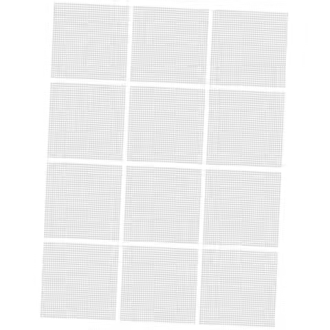 12 Mosaic Mesh Glass Fiber Meshes Sheet Multipurpose Mesh Backing Sheet Mosaic Tiles Support Net for