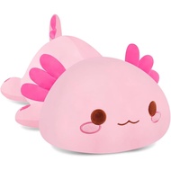 Bantal Plush Axolotl Merah Jambu, Mainan Plushie Axolotl yang Comel dan Lembut, Hadiah Hebat untuk K