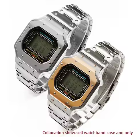 Modified Santos Style Stainless Steel Case Metal band Bracelet For Casio G-Shock 3229 DW-5600 GW-B56