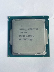 CPU intel   i7-8700มือสองสภาพพร้อมใช้แถมซิลิโคน