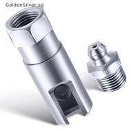 GoldenSilver Grease Coupler Right Angle 90 Degree Push-on Slotted Grease Gun With 1/8 Inch NPT Threads Slotted Standard Grease Couplers Nippl SG