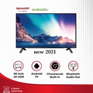 SHARP SMART TV 60 Inch Smart TV Android UHD 4K 60CK1 Garansi Resmi