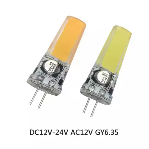 G4 GY6.35 LED COB Lamp 2508 6W Bulb AC DC 12V 24V Candle Lights Replace 50W Halogen for Chandelier S