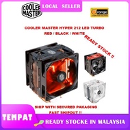 【READY STOCK MALAYSIA】 COOLER MASTER HYPER 212 LED TURBO BLACK / RED / WHITE /ARGB TWIN FAN AMD INTE