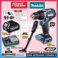 MAKITA 40Vmax Cordless Raya Combo Set 6 ( DF002GZ Driver Drill / CL002GA104 Cleaner ) / Cyclone Attachment